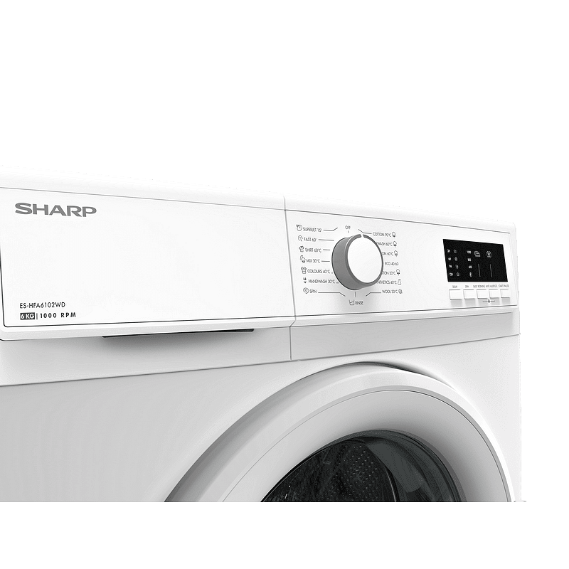 Sharp ES-HFA6102WD  1000 rpm  6.00 kg  D  White