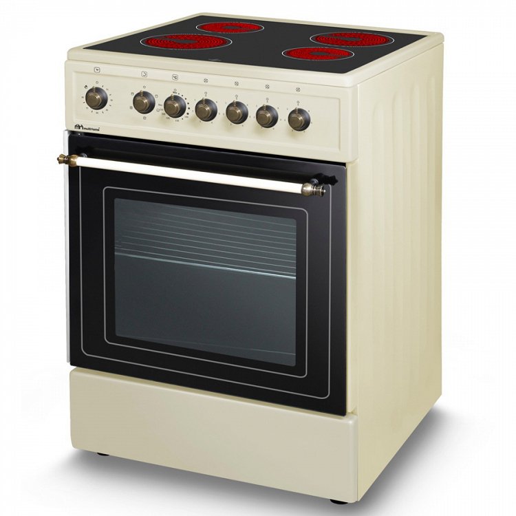 MULTIHOME MH-6165 Κεραμική Κουζίνα 60cm Μπεζ
