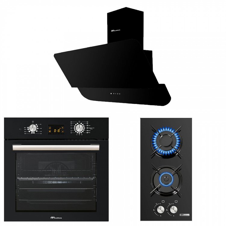 Σετ MULTIHOME MH-6060 & MH-6141 & MH-6601 Φούρνος, Εστία Domino Αερίου & Απορροφητήρας 76066