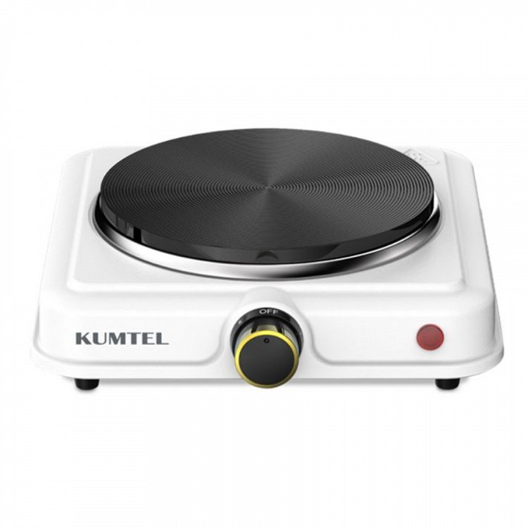 KUMTEL HP-1001 Επιτραπέζια Εμαγιέ Εστία Λευκό 1000W